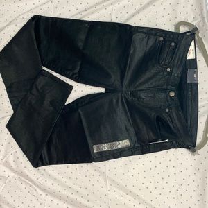 NWT GAP Skinny Mid rise stretch, shimmer black jeans